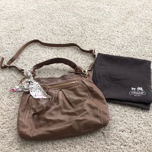 Leather Coach cross body/shoulder bag